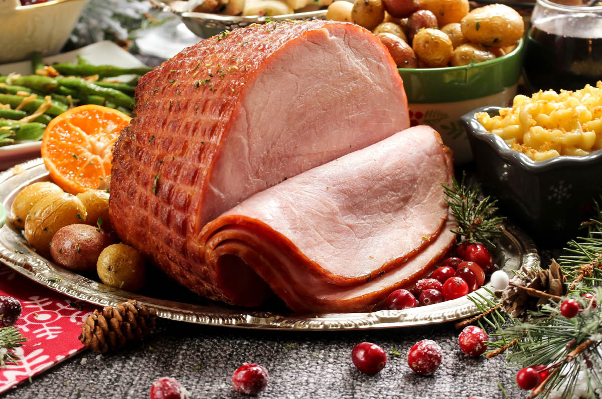 Pre-Made Baked Ham Thanksgiving Dinner 